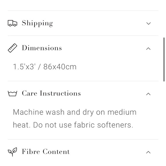 NWT Pomp & Sass Elegant White Turkish Cotton Hand Towel - Picture 11 of 11